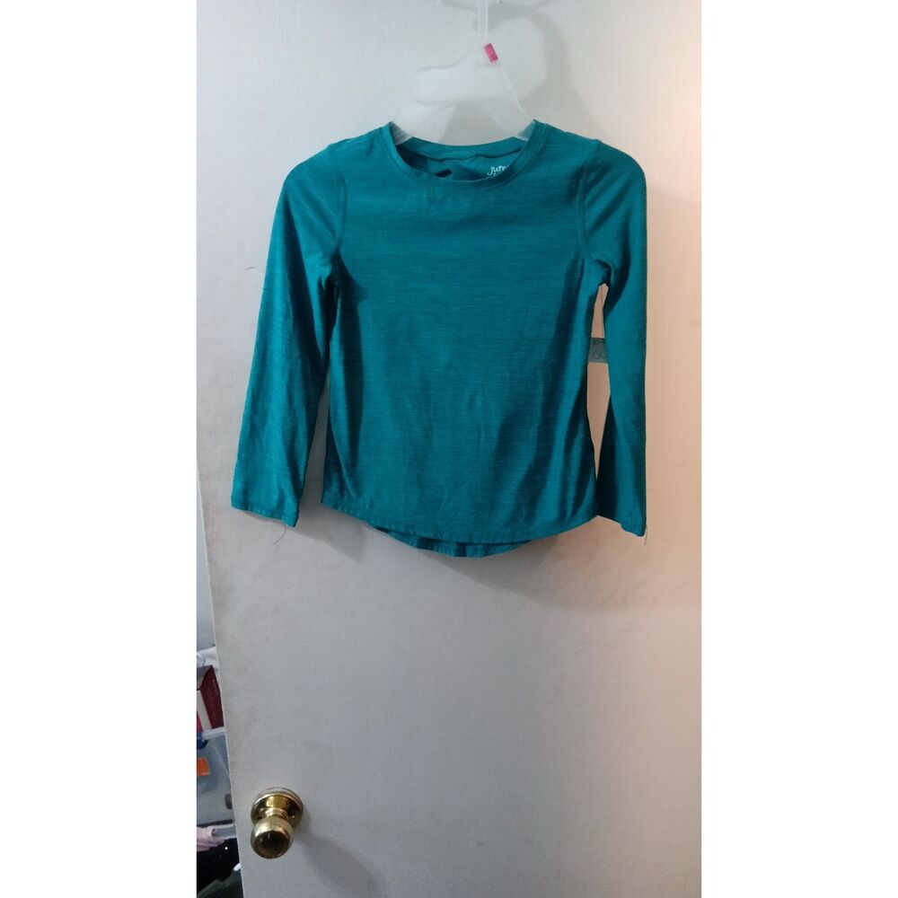 Jumping Beans Active Kids Long Sleeve Tee Teal Size 6